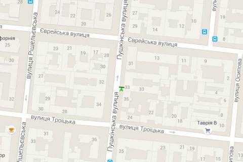 Citylight A in Odessa, 1.2x1.8  Puskins'ka st., 33 scheme