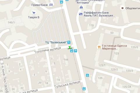 Prismatron, Prism A in Odessa, 3х6  Lustdorfs'ka doroga - Topolina st. (liva) - 405025 scheme