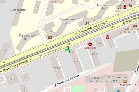 Scrolller, Scroll A in Kyiv, 2.3x3.14  Borsagivs'ka st., 133 - 273618 scheme