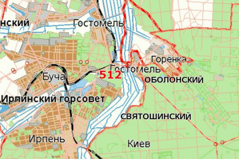 Billboard A in Zaporizhzhya, 3x6  Київ - Ковель, 10км+100м від Києва (виїзд в Київ з боку Ирпеня) scheme