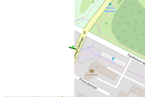 Citylight A in Khmelnitsky, 1.2x1.8  Svobodi st., bila st. bud.1.  scheme