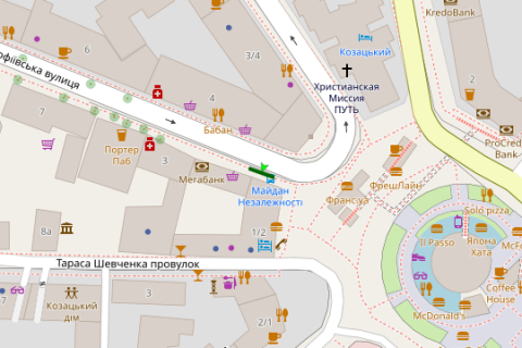 Backlight A in Kyiv, 1.2x1.8  Sofiivs'ka st., 1 scheme