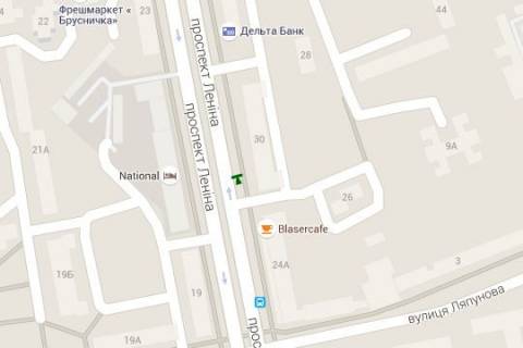 Citylight A in Kharkiv, 1.2x1.8  Nauki prosp. (Lenina prosp.), 30 (No1) scheme