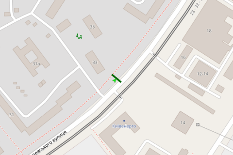 Billboard B in Vasylivka, 3x6  Mikoli Zakrevs'kogo st., 33 scheme