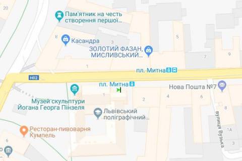 Citylight A in Lviv, 1.2x1.8  Mitna pl. - Licakivs'ka st., (No2) scheme