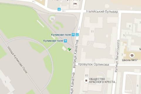 Citylight A in Odessa, 1.2x1.8  Kanatna st. - Kulikove pole pl., No1 scheme