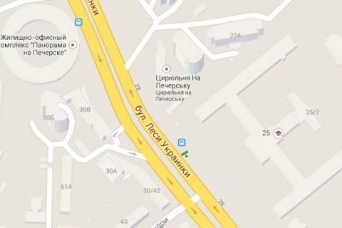 Citylight A in Kyiv, 1.2x1.8  Lesi Ukrainki bul'v., 25 (Kiivs'kij vijs'kovij licej im. Ivana Boguna)___zupinka gromads'kogo transportu (u napramku  Lesi Ukrainki pl.) scheme