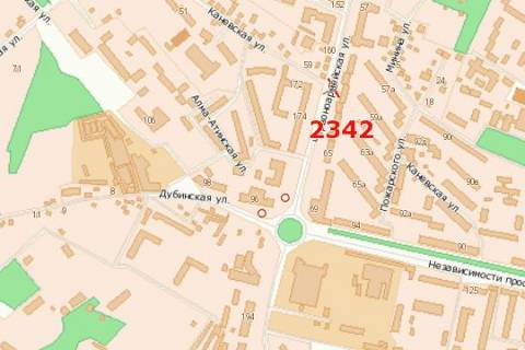 Billboard A in Chernivtsi, 3x6  Geroiv Majdanu st., 55 - Kanivs'ka st. scheme