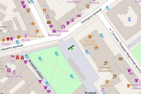 Citylight B in Ivano-Frankivsk, 1.2x1.8  Nezaleznosti st. - Galic'ka st. scheme