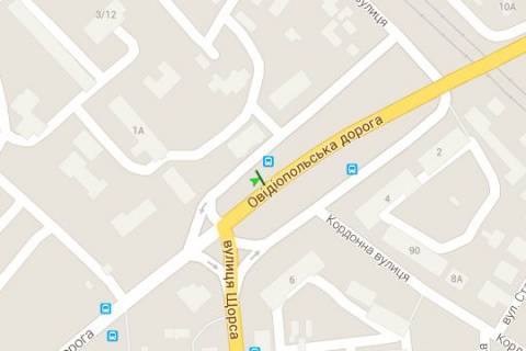 Billboard B in Vasylivka, 3x6  Ivanovs'kij pereizd - Ovidiopil's'ka doroga - Sorsa st. scheme