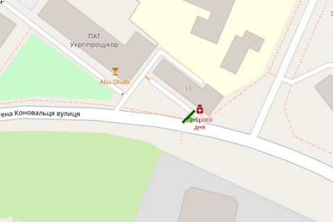 Scrolller, Scroll A in Vasylivka, 2.3x3.14  Konoval'ca Evgena st. (Sorsa st.), . (Sorsa), 33 - 422167 scheme