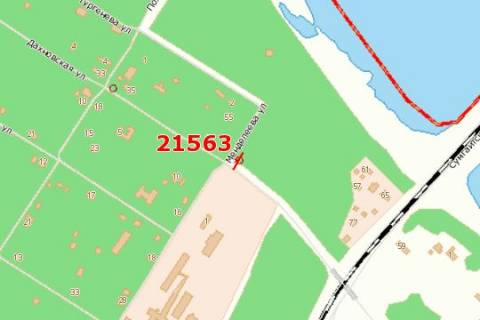 Billboard B in Cherkasy, 3x6  Dahnivs'ka st. - Svatitela-hirurga Luki st. scheme