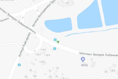 Backlight B in Vasylivka, 2.3x3.14  Lobanovs'kogo Valeria prosp. (Cervonozoranij prosp.), , 114/3, navproti (v napravl. Demiivs'koi pl.) scheme