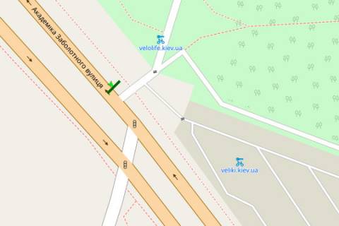 Billboard B in Kyiv, 3x6  Akademika Zabolotnogo st., navproti st. Ivana Sirka scheme