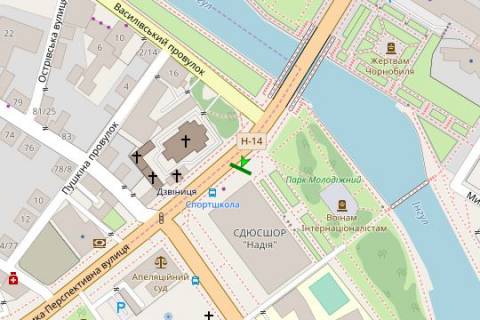 Billboard B in Kropyvnytskyi (Kirovograd), 3x6  Velika Perspektivna st. - Verhna Perms'ka st., 1 scheme