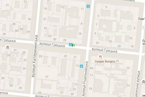 Citylight A in Odessa Grec'ka st., 26/28 - Risel'evs'ka st. scheme