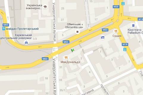 Citylight B in Kharkiv, 1.2x1.8  Rozi Luksemburg pl. (Pavlivs'ka pl.), 8 (No1) scheme