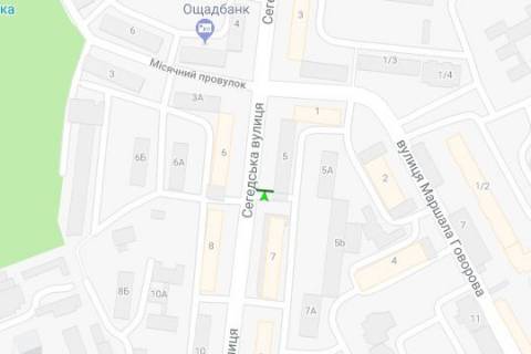 Billboard A in Odessa, 3x6  Segeds'ka st., 5 scheme