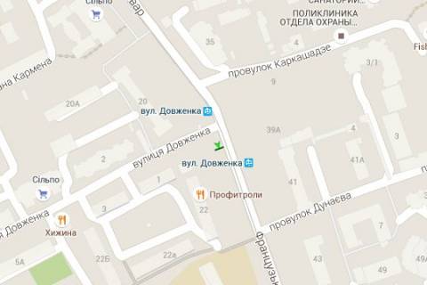 Scrolller, Scroll A in Odessa Francuz'kij bul'v. - Dovzenko st. - 272050 scheme