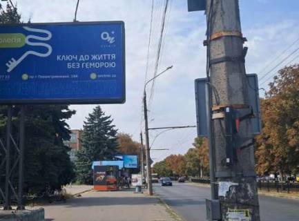 Billboard B in Poltava, 3x6  Sobornosti st. - Simona Petluri st. Photo 1