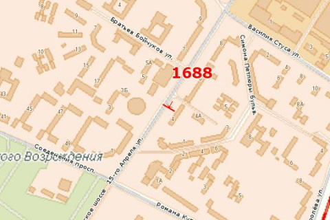 Billboard B in Ternopil, 3x6  15-go Kvitna st., 4 scheme