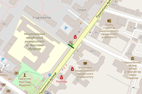 Backlight A in Vasylivka, 2.3x3.14  Puskins'ka st., 79 scheme