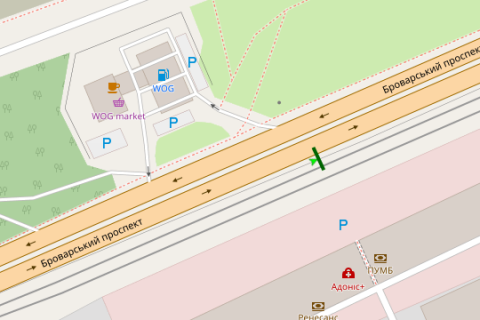 Backlight A in Vasylivka, 8x4  Brovars'kij prosp., 11 scheme