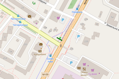 Scrolller, Scroll A in Lviv, 2.3x3.14  Богдана Хмельницького вул., 269 - Грінченка вул. - 663132 scheme