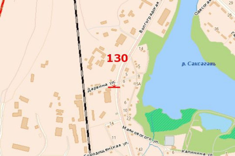 Billboard A in Vasylivka Volgograds'ka st. - Darvina st. scheme
