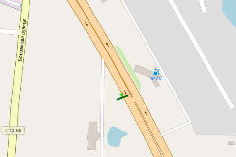 Billboard A in Pidgirtsi, 3x6  Kiiv - Obuhiv, 10km + 450m vid Kieva (u napramku  Obuhova (restoran "Ranco")) scheme