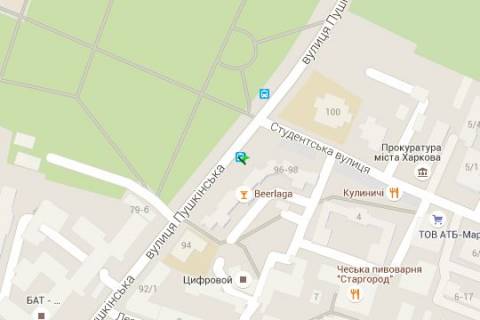 Non-Standard B in Kharkiv, 1.2x1.8  Григорія Сковороди вул. - Студентська вул., (зупинка) №1 scheme