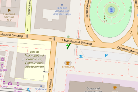 Citylight A in Odessa, 1,2х1,8  Privokzal'na pl., 2/1 - Starosinna st. (1,95h2,93) scheme