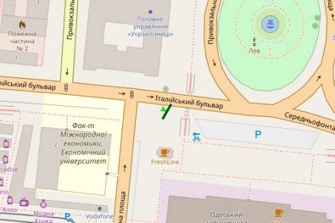 Backlight A in Odessa, 2.3x3.14  Privokzal'na pl., 2/1 - Starosinna st. (1,95h2,93) scheme