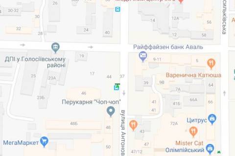 Citylight B in Kyiv, 1.2x1.8  Antonovica st. (Gor'kogo st.), 46 scheme