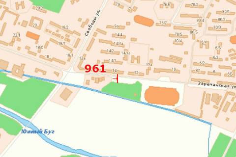 Billboard A in Khmelnitsky, 3x6  Zaricans'ka st., 12 scheme