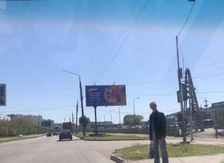 Billboard A in Zaporizhzhya, 3x6  Priberezna avtomagist. - Fortecna st. (Graznova st.) Photo 1