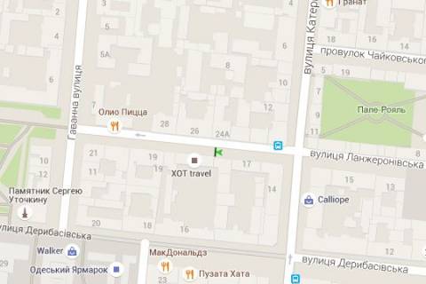 Citylight A in Odessa, 1.2x1.8  Lanzeronivs'ka st., 17 (napravlenie na st.Gavannaa) scheme