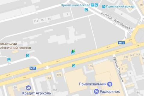 Citylight A in Lviv, 1.2x1.8  Gorodoc'ka st., 155 scheme