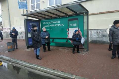 Billboard A in Vasylivka, Нестандарт  Grigoria Skovorodi st., . - Kontraktova pl. (brenduvanna) Photo 1