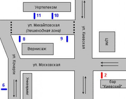 Citylight A in Vasylivka, 1.2x1.8  Nebesnoi sotni st. - Kiivs'ka st., 39 scheme