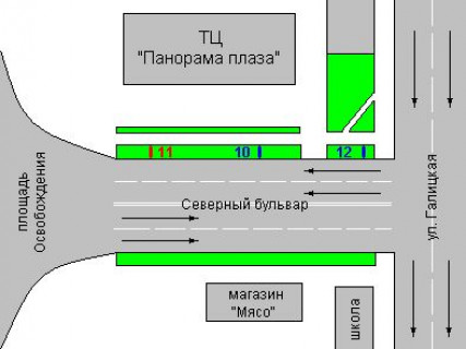 Backlight B in Ivano-Frankivsk, 1.2x1.8  Pivnicnij bul'v., 2a (No2) scheme