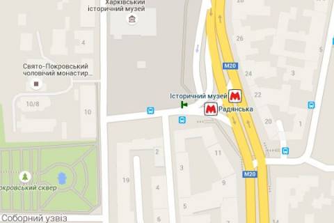 Non-Standard A in Kharkiv, 1.2x1.8  Конституції пл. - Спартаківський пров., (зупинка) №4 (А) scheme