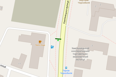 Citylight B in Khmelnitsky, 1,2х1,8  Kam`anec'ka st., 2 scheme