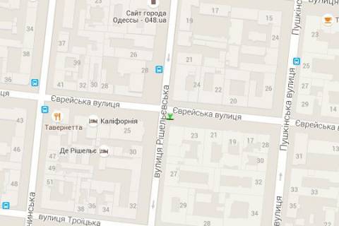 Citylight A in Odessa, 1.2x1.8  Risel'evs'ka st., 25 - Evrejska st. (naprav na zalizn. vokzal) scheme