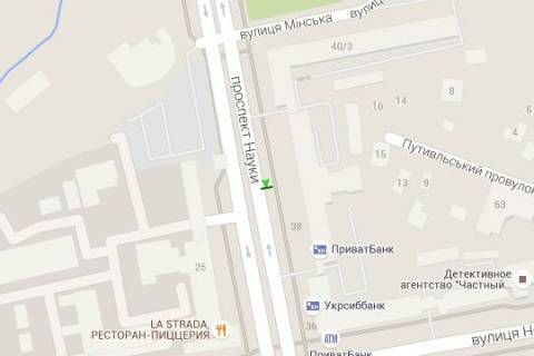 Citylight B in Kharkiv, 1.2x1.8  Nauki prosp. (Lenina prosp.), 38 (No2) scheme