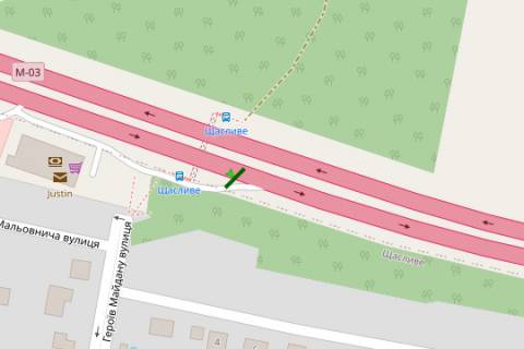 Billboard A in Proliski, 5x12  Kiiv - Borispil', 14km+040m vid Kieva (No2 sprava) (u napramku  Borispola) scheme