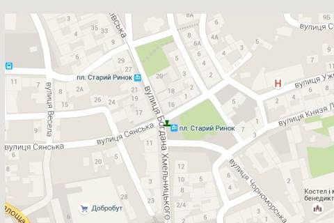 Non-Standard B in Lviv, 1.2x1.8  Богдана Хмельницького вул. - Пильникарська вул. scheme