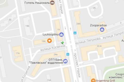 Scrolller, Scroll A in Kharkiv Nauki prosp. (Lenina prosp.), 19 - Kosmicna st. - 272368 scheme