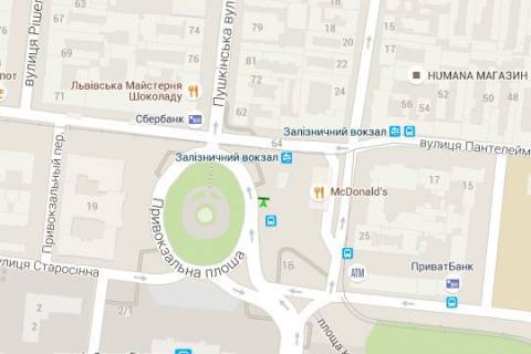 Citylight A in Odessa, 1.2x1.8  Privokzal'na pl. - Pantelejmonivs'ka st. scheme