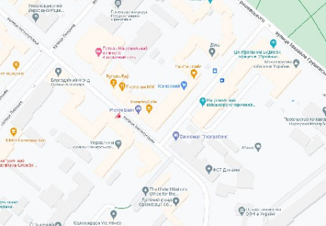 Citylight B in Kyiv, 1.04X1.7  Інститутська вул., 24/7 scheme